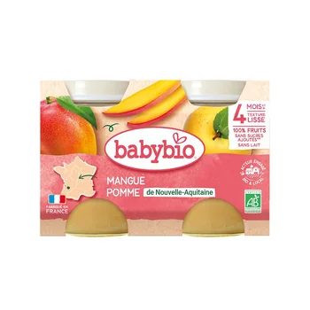 Babybio Mango a jablko 2x130 g