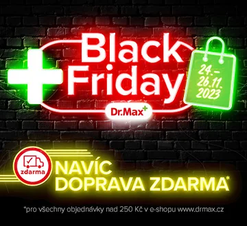 Black Friday v Dr. Max. Navíc doprava zdarma.