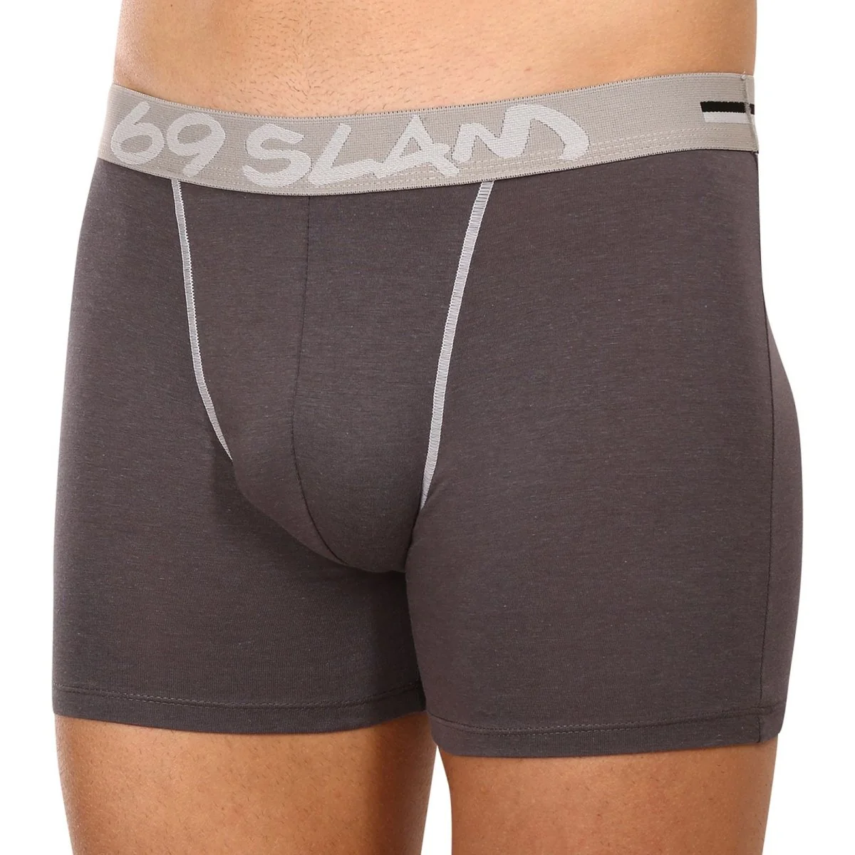 69SLAM Pánské boxerky fit bamboo plain (MBVPLN-DG) M