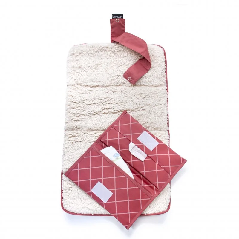 KipKep přebalovací set NAPPER COMBI-SET Dusty Clay (kožíšek)