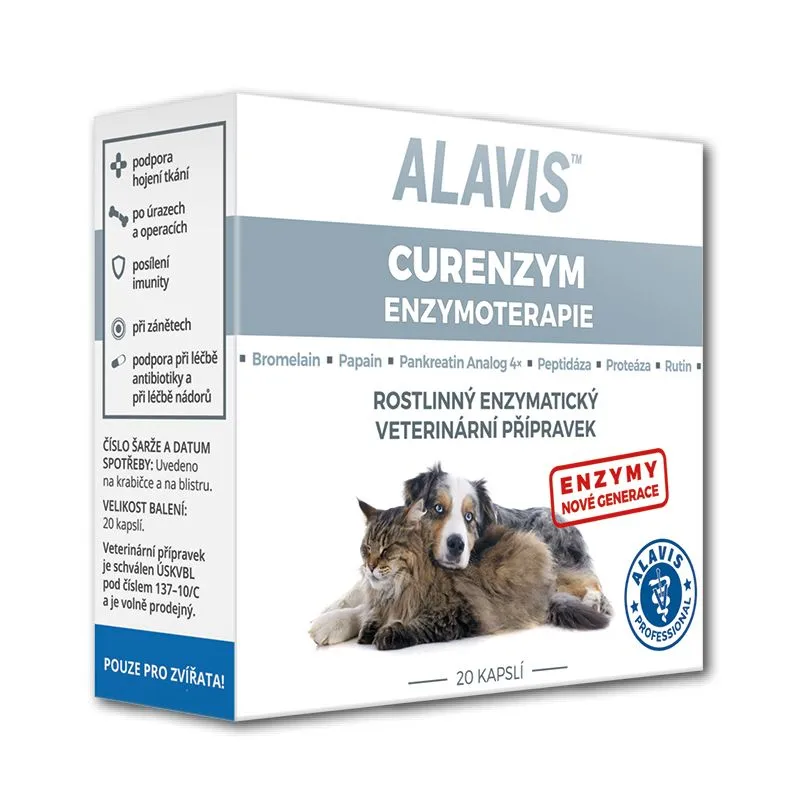 Alavis Curenzym podporující hojení 20 kapslí