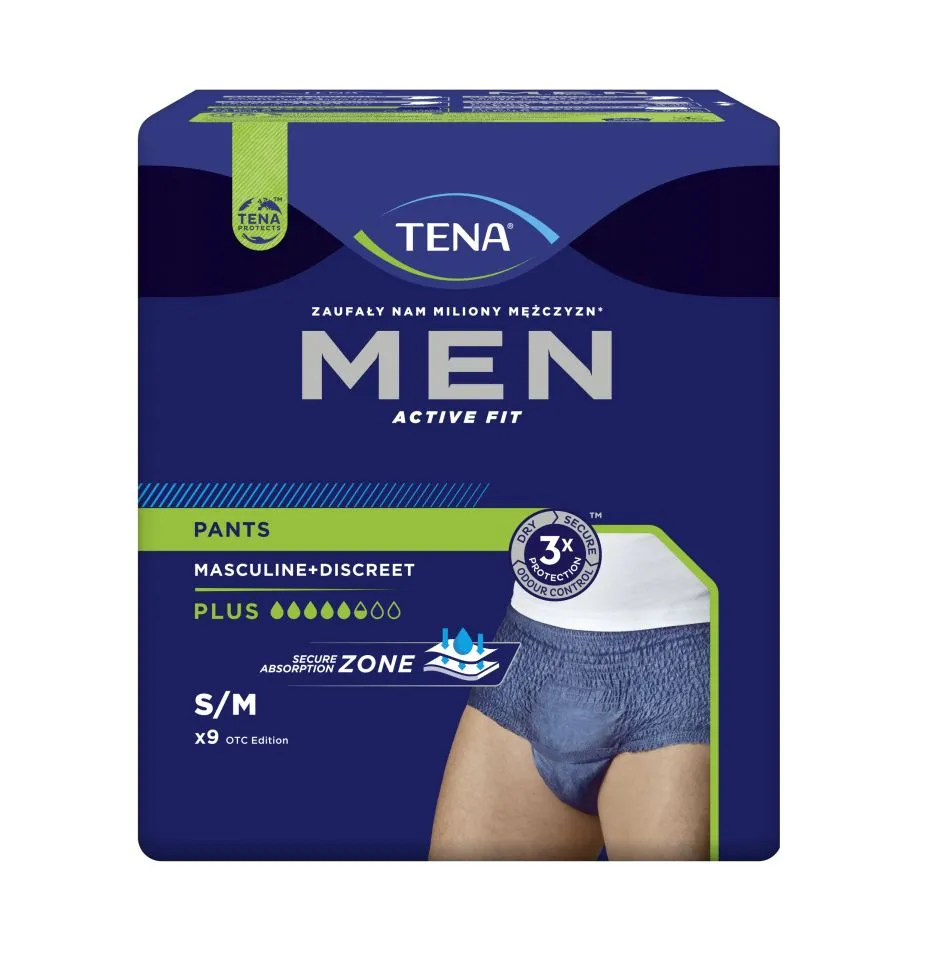 Tena Men Pants Plus Medium inkontinenční kalhotky modré 9 ks