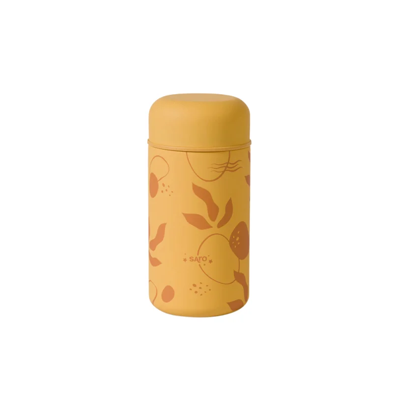 Saro Baby nerezová termoska na jídlo 500ml Mustard