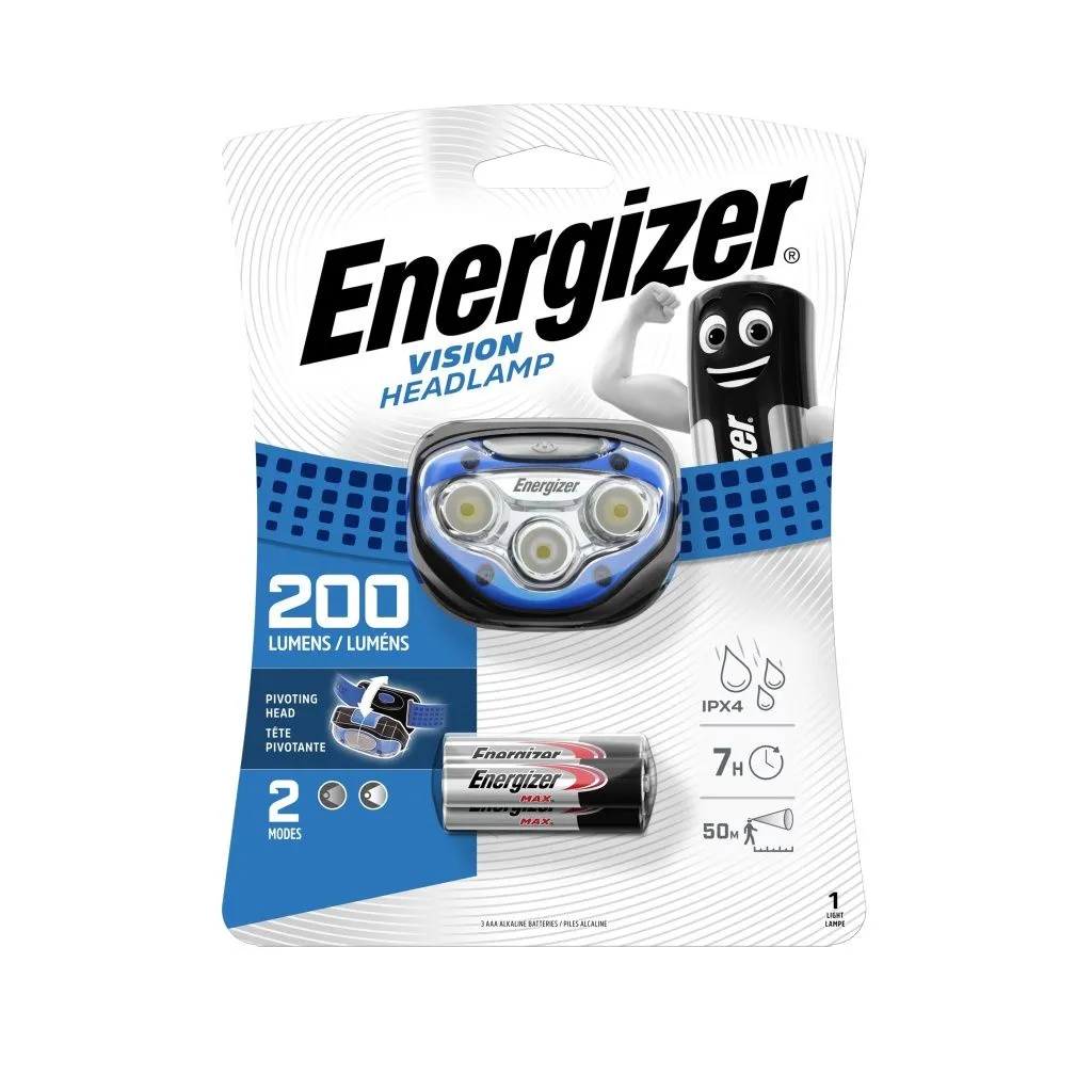 Energizer Headlight Vision 200lm 3xAAA svítilna 1 ks