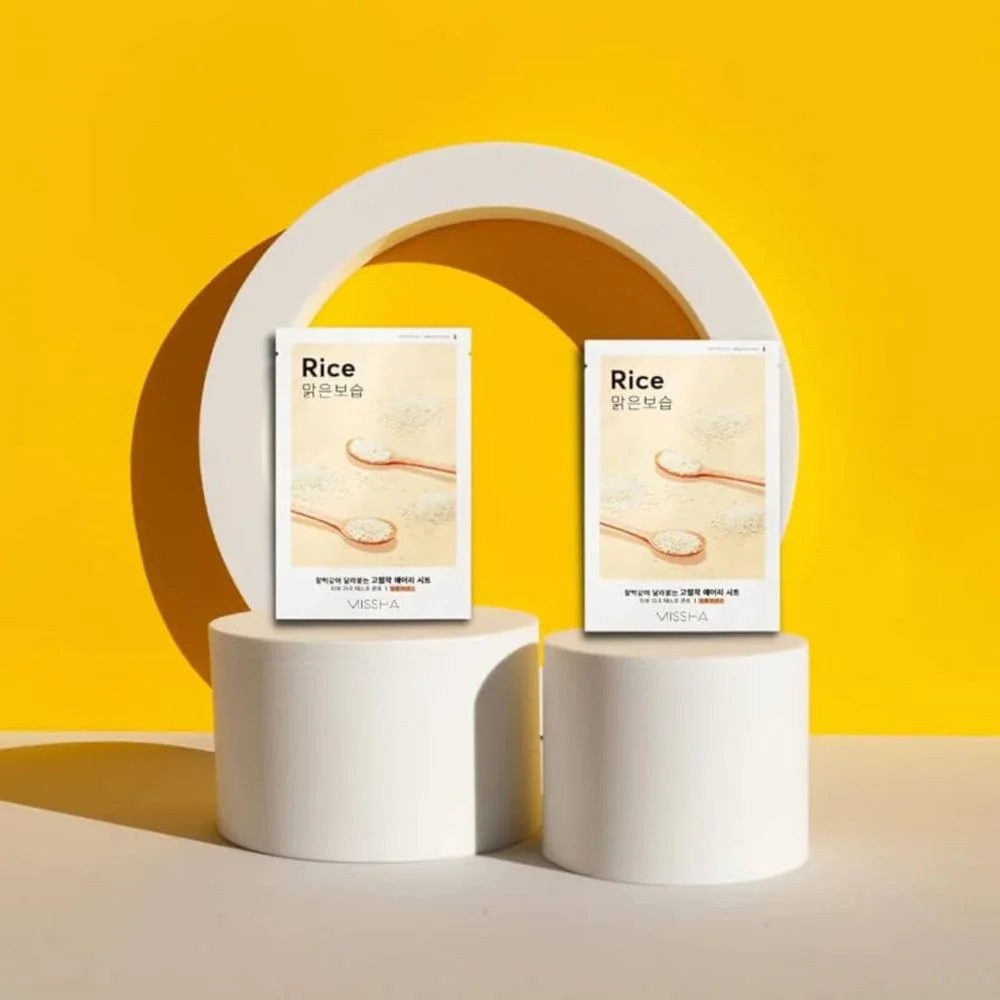 Missha Airy Fit Rice rozjasňující plátýnková maska 19 g