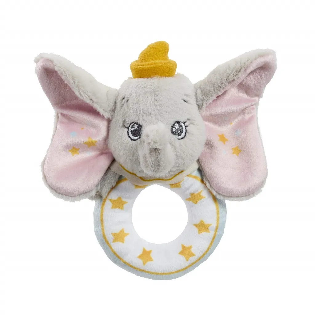 Rainbow Designs Limited Plyšové chrastítko Dumbo, Rainbow