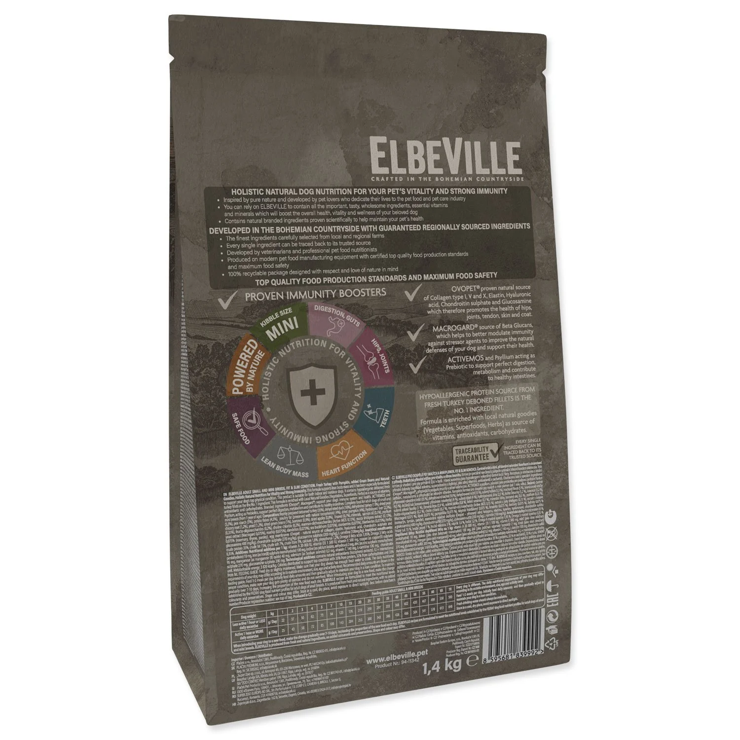 ELBEVILLE Krmivo Adult Mini Fit and Slim Condition Fresh Turkey 1,4kg