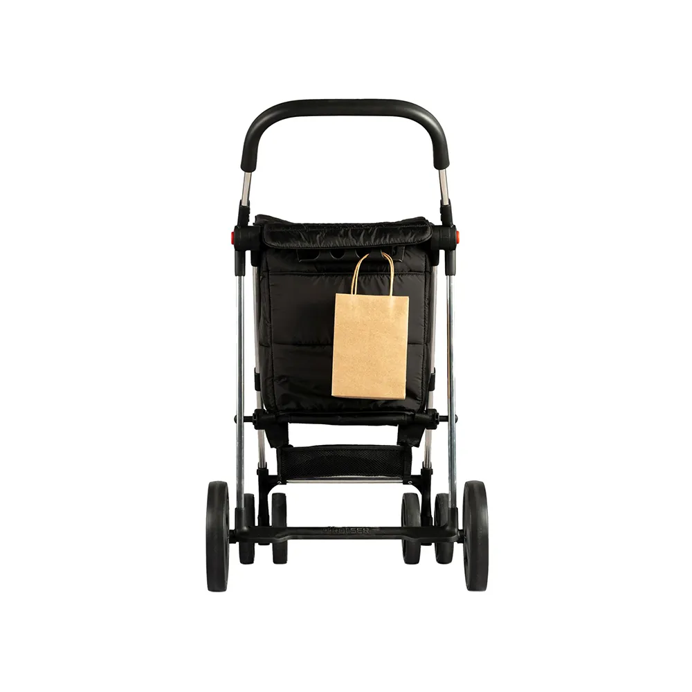 Rolser Basket Polar 4Big 58 l skládací nákupní vozík na kolečkách černý