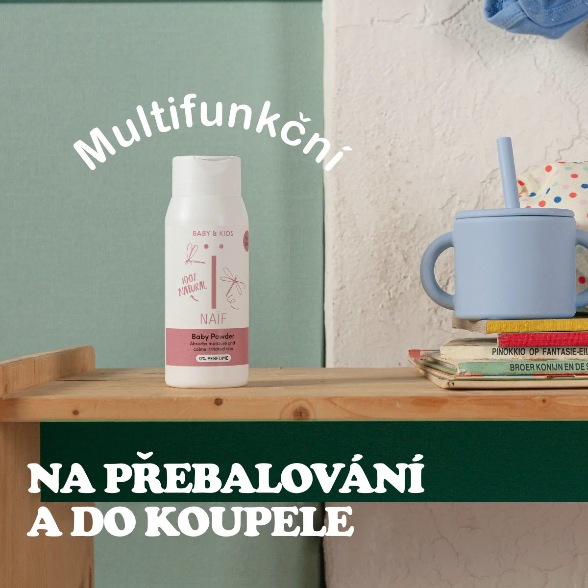 NAIF Dětský pudr 80 g