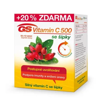 GS Vitamin C 500 se šípky 50+10 tablet
