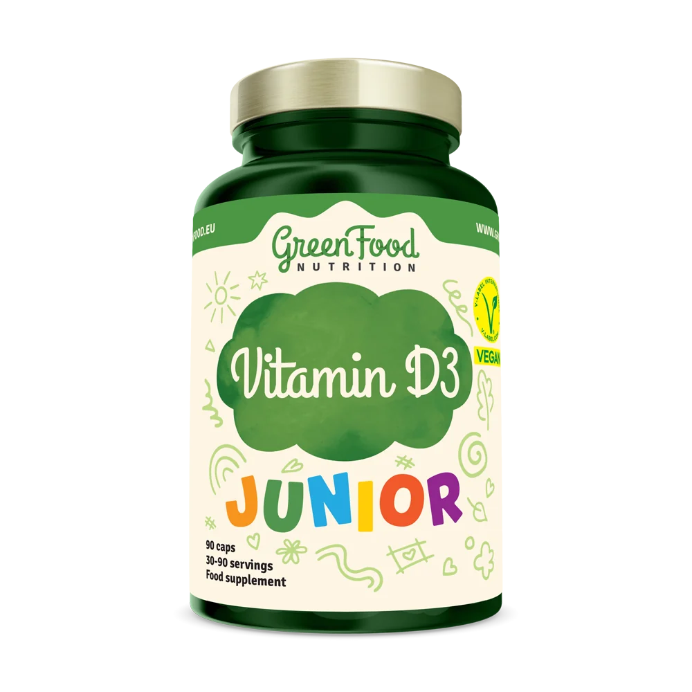 GreenFood Nutrition Junior Vitamin D3 90 kapslí