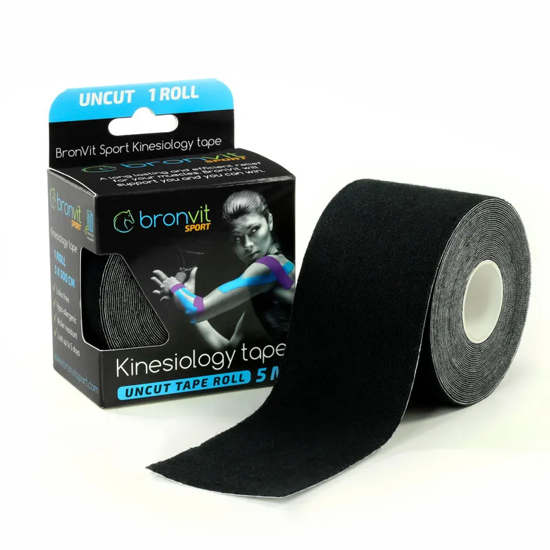 BronVit Sport Kinesio Tape classic 5 cm x 5 m tejpovací páska černá