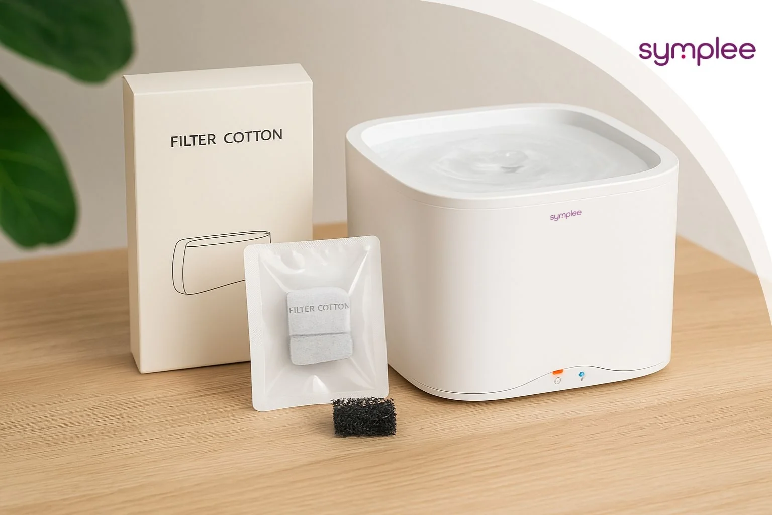 Symplee Smart Pet Fountain náhradní filtr pro čerpadlo 12 ks
