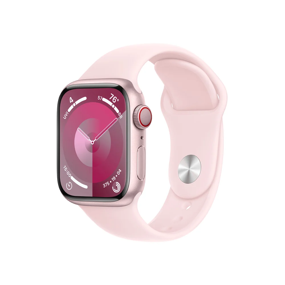Apple Watch S9 Cellular 41 mm sport band M/L smart hodinky Pink/Light Pink