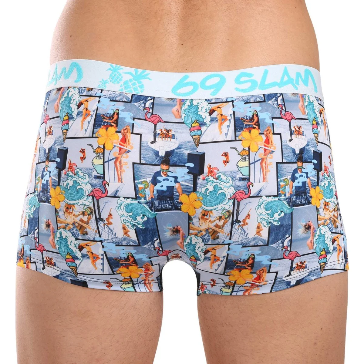 69SLAM Pánské boxerky Hip SUMMER YACHT (MSYSYH-PO) L