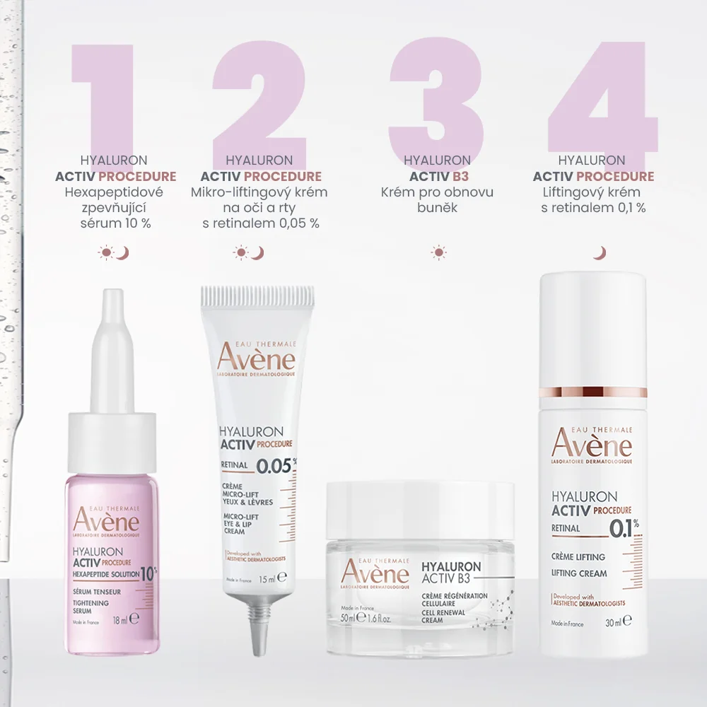 Avène Hyaluron Active Procedure Hexapeptidové zpevňující sérum 10% 18 ml