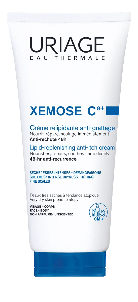Uriage Xémose C8+ Relipidační zklidňující krém pro suchou až atopickou pokožku 200 ml