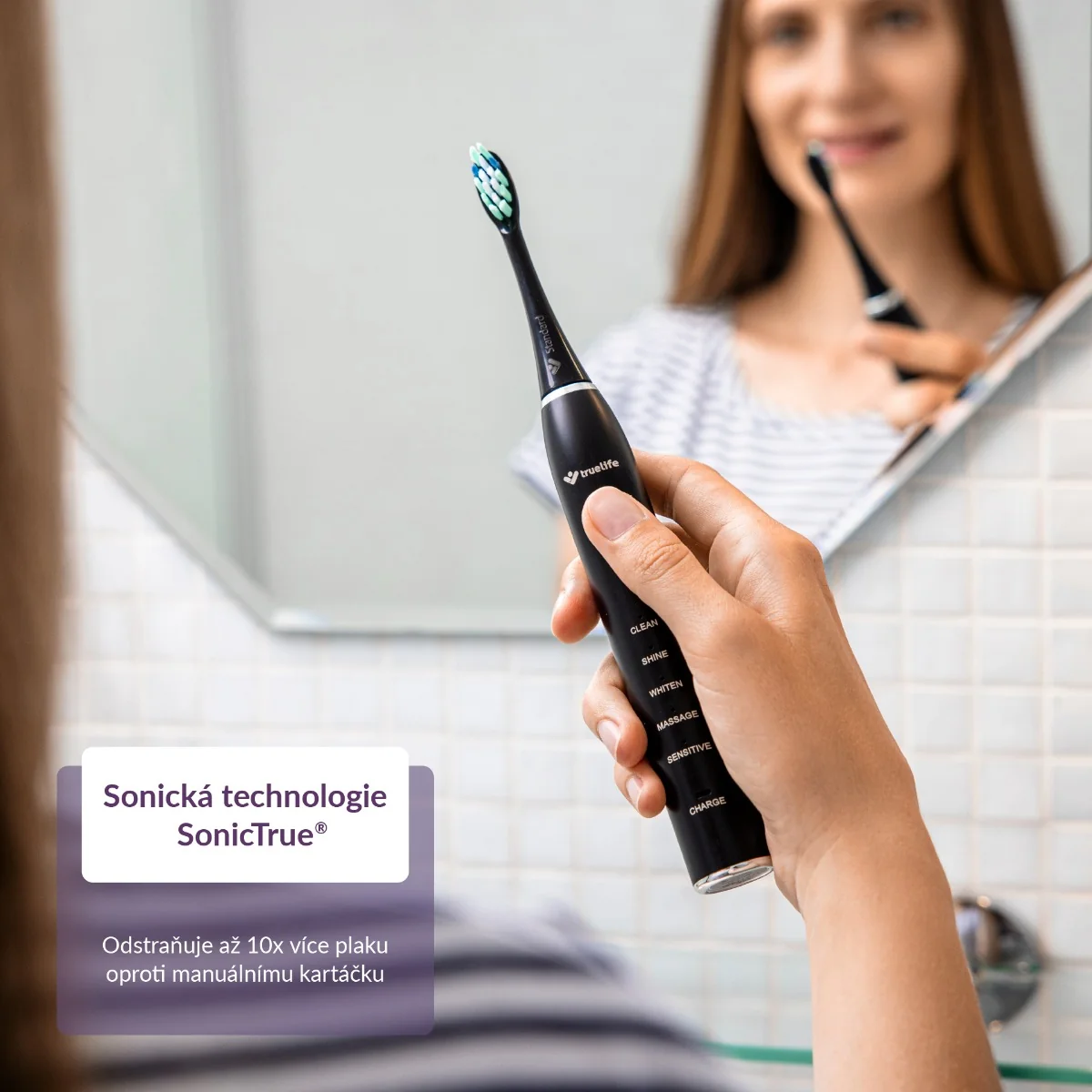 Truelife SonicBrush Clean30 sonický kartáček černý