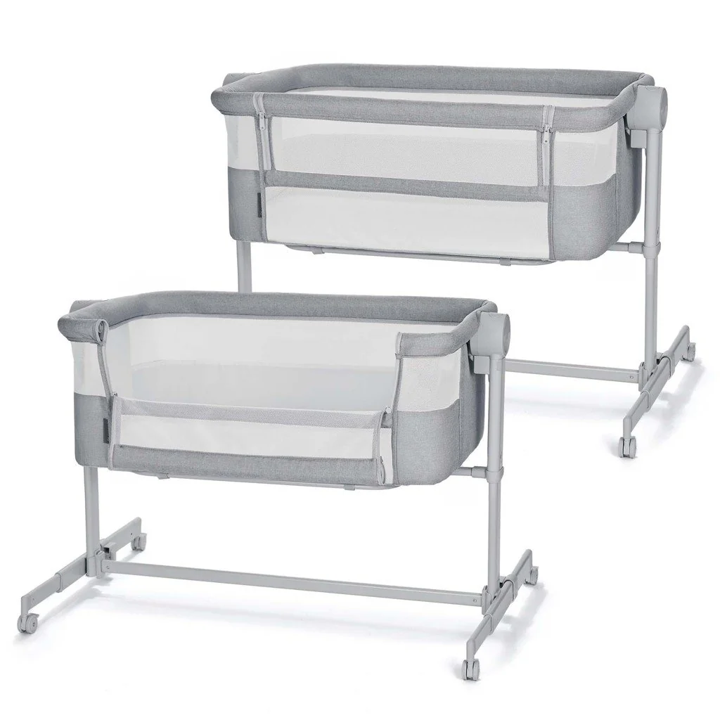 Kinderkraft Postýlka dětská polohovatelná Nestee Up2 Full Light Grey