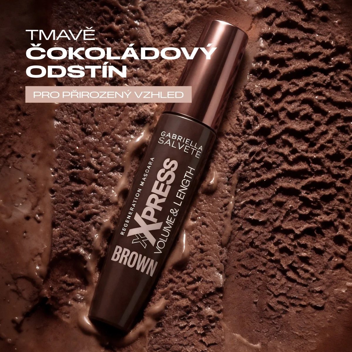 Gabriella Salvete Xxpress Brown hnědá řasenka 10 ml
