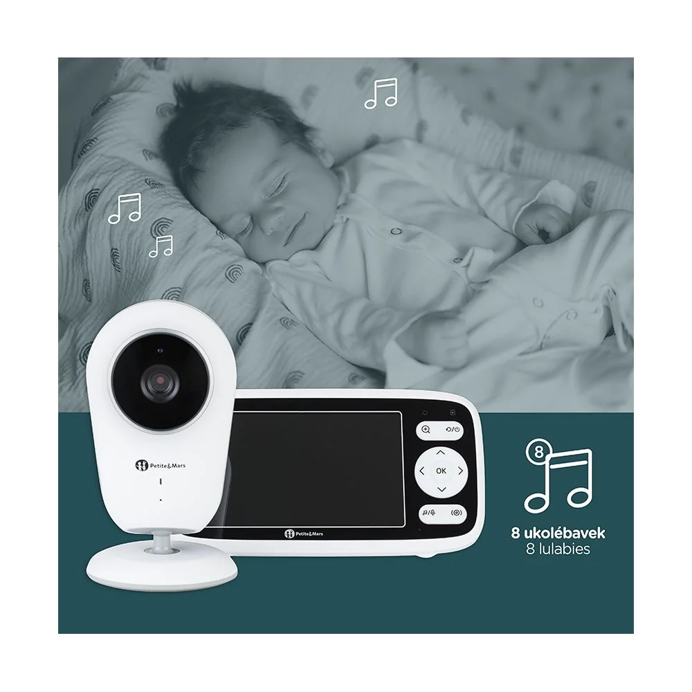 Petite&Mars Dětská digitální chůvička NANO 4.0