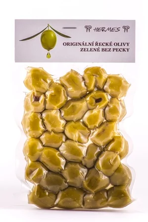 DMHERMES Olivy zelené bez pecky vakuované 140 g