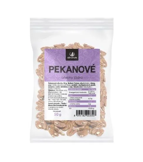 Allnature Pekanové ořechy 50 g