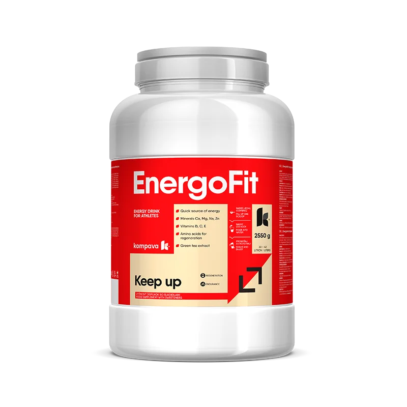 KOMPAVA Sportovní energetický nápoj EnergoFit 2550g jablko-limetka