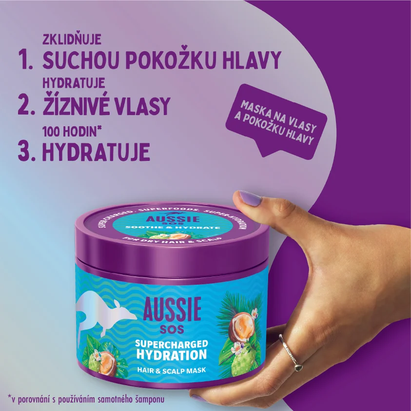 Aussie SOS Supercharged hydratační maska 500 ml