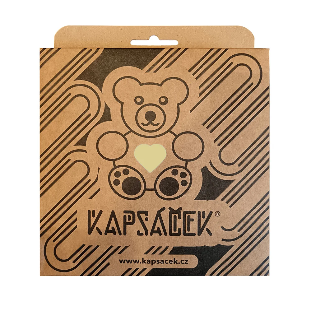 Kapsáček Ochranný obal na dětskou kapsičku žlutý