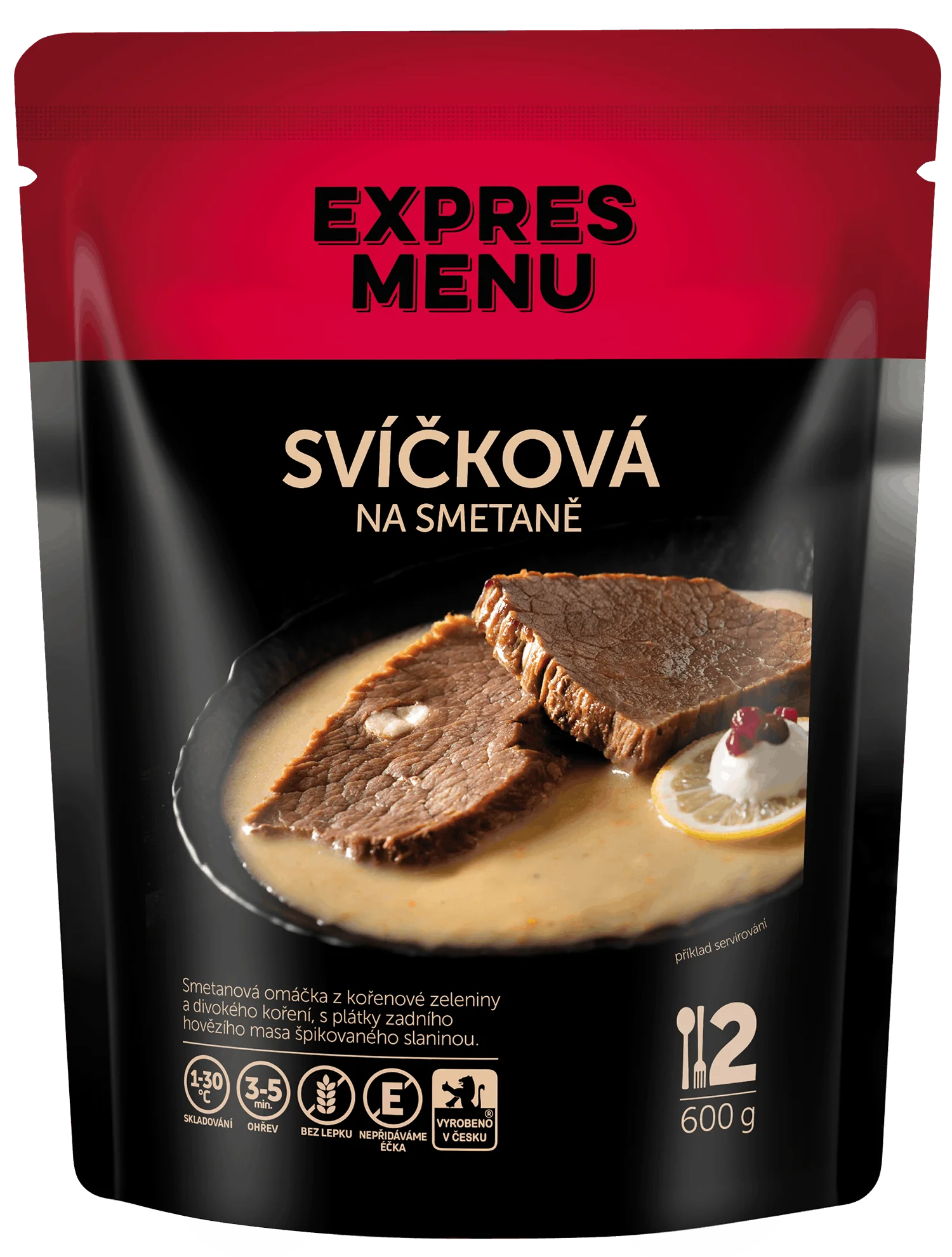 EXPRES MENU Svíčková na smetaně 600 g (1 porce)