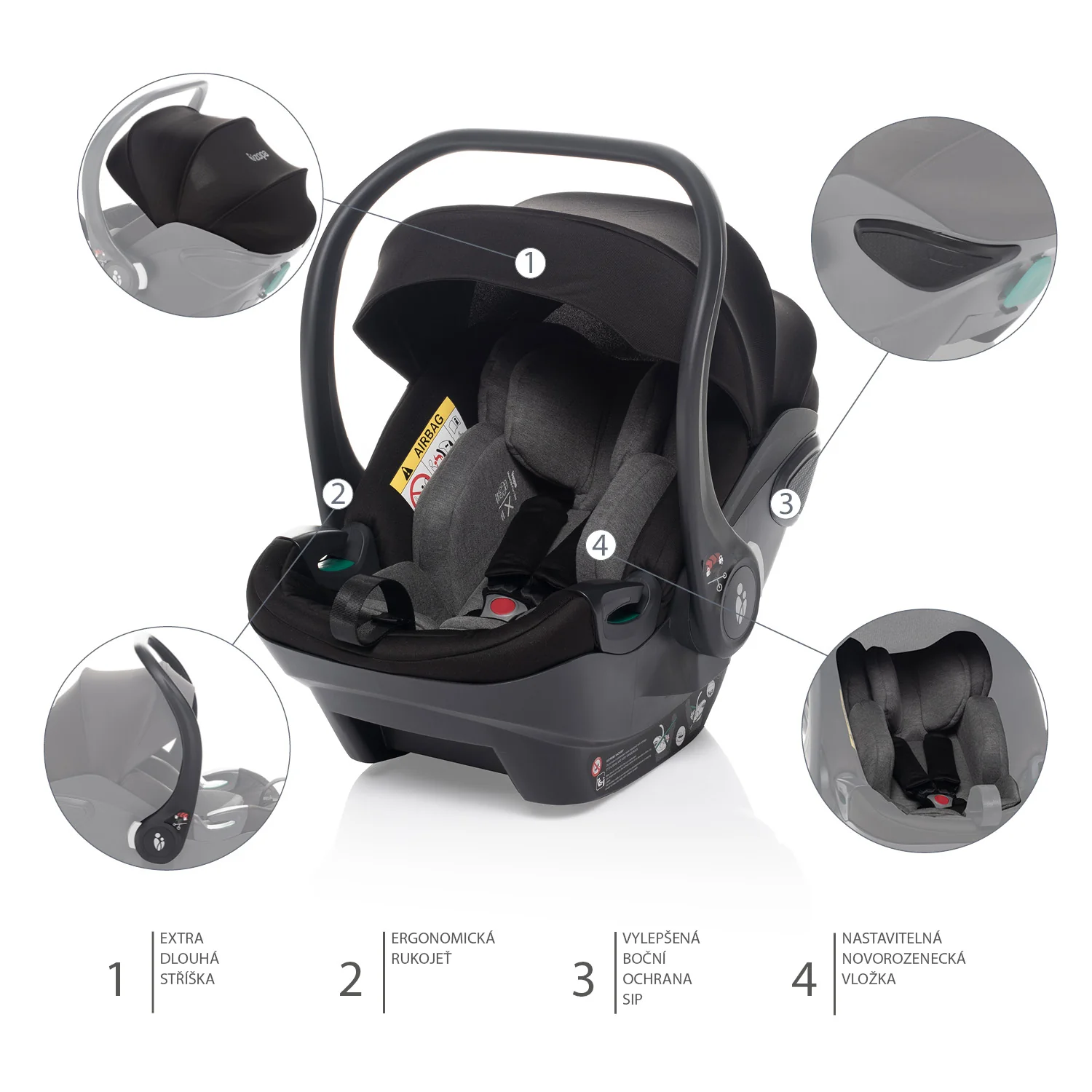 Zopa Autosedačka XS Plus i-size, Rocky Grey 3