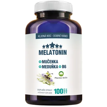 Pharma Activ Melatonin Mučenka Meduňka B6 100 tablet