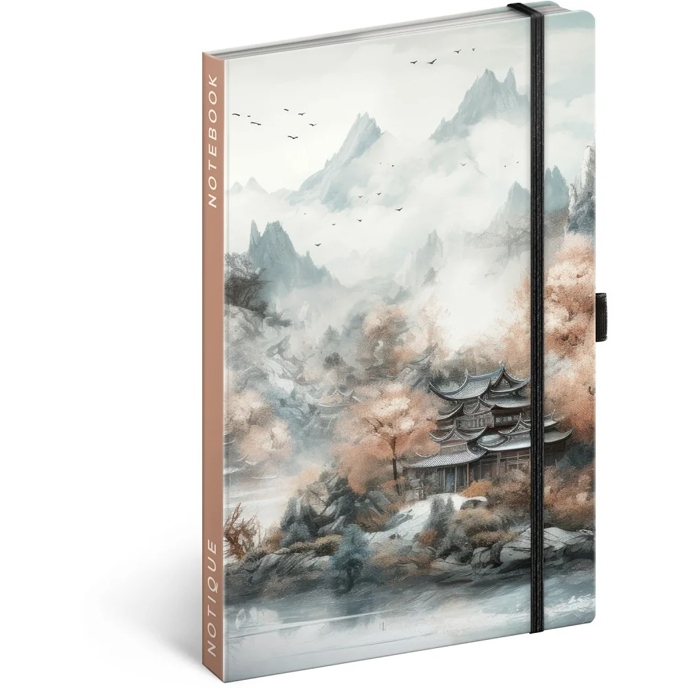 NOTIQUE Notes Japonsko, linkovaný 13 × 21 cm