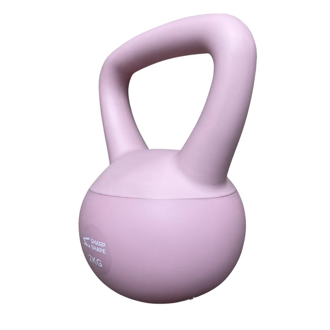 SharpShape Soft kettlebell 2 kg růžový
