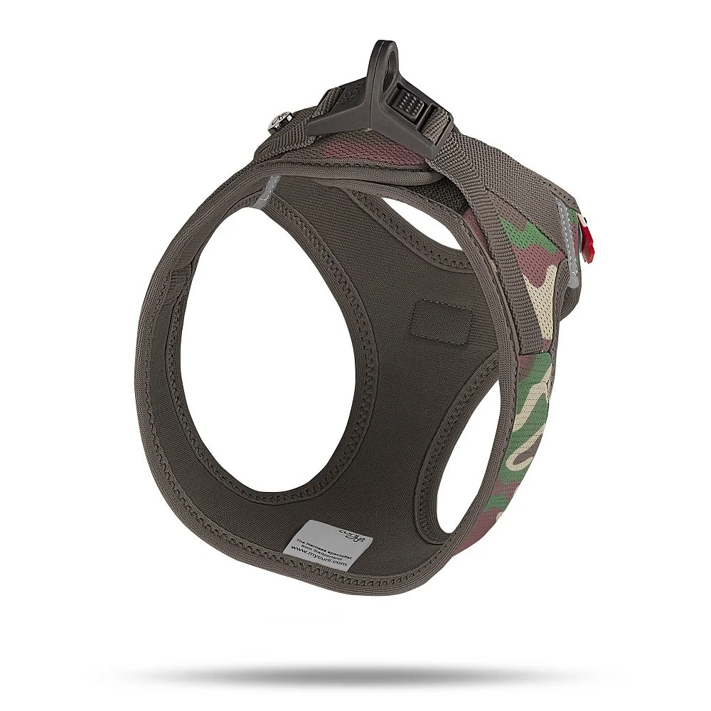 Curli Postroj pro psy se sponou Air-Mesh Camo, 3XS, 1,5-3 kg