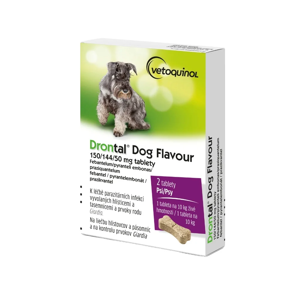 Drontal Dog Flavour 150/144/50 mg 2 tablety