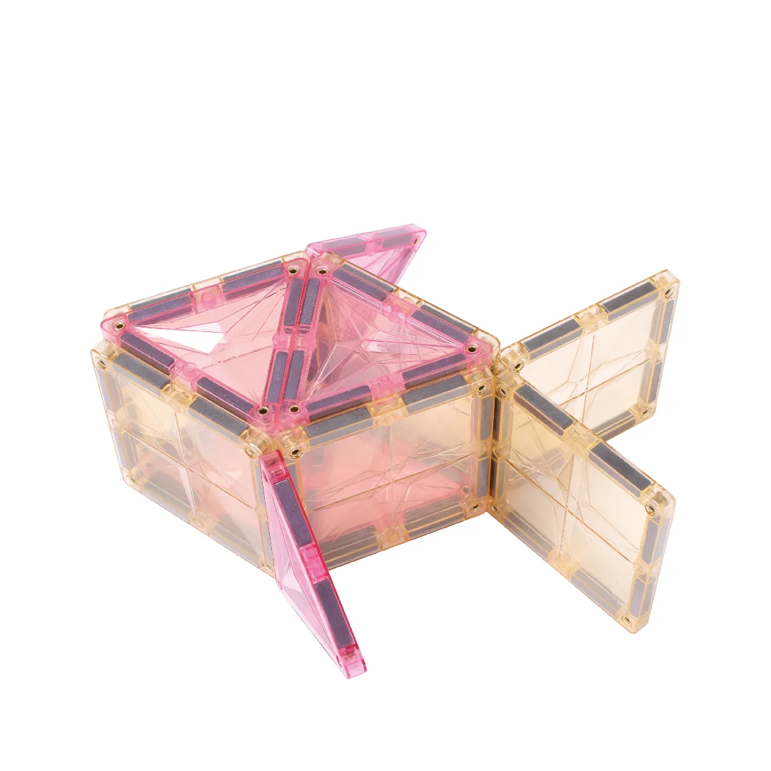 Cleverclixx Magnetická stavebnice Petite Pastel Pack - 36 ks