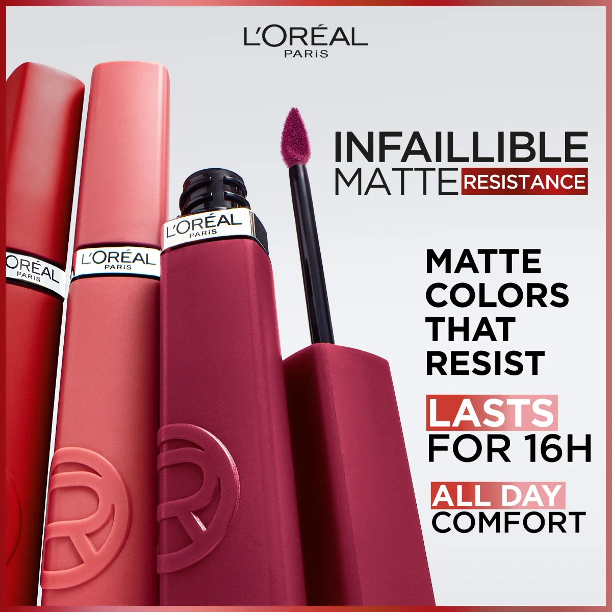 Loréal Paris Infaillible Matte Resistance 420 Le Rouge Paris rtěnka 5 ml