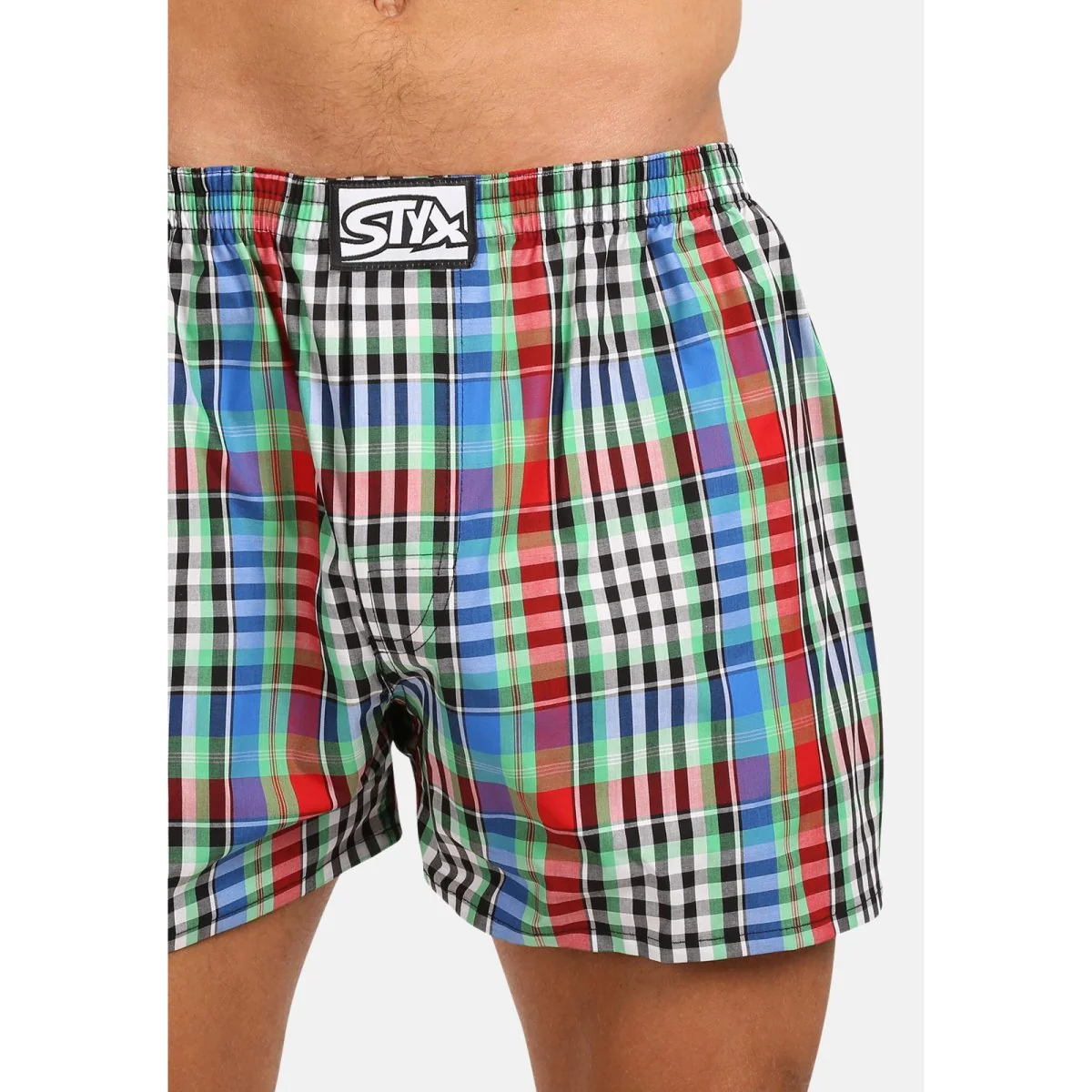 Styx Pánské trenky klasická guma vícebarevné (A1036) XL