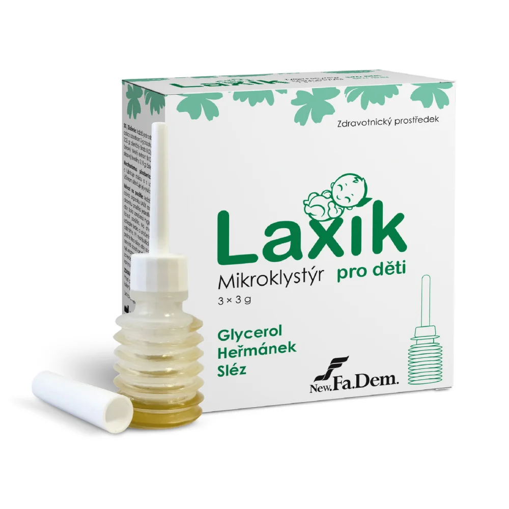 CAREFY Laxík mikroklystýr pro děti 3x3 g
