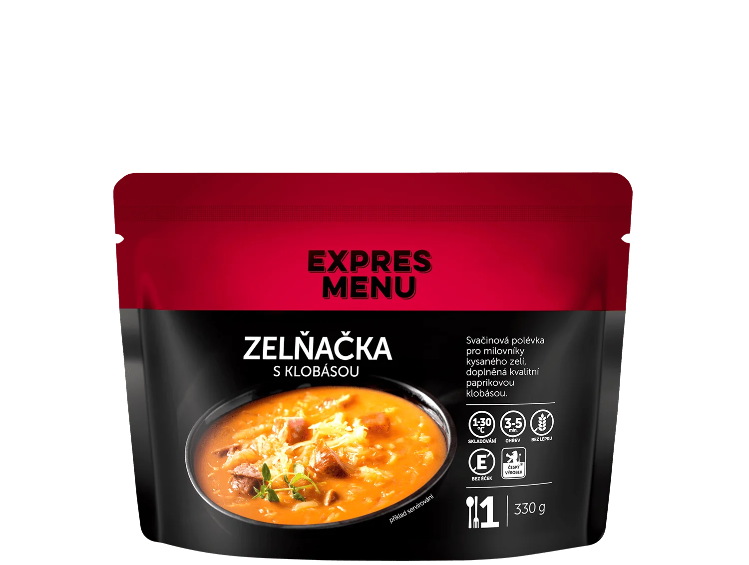 EXPRES MENU Zelňačka s klobásou 330 g (1 porce)