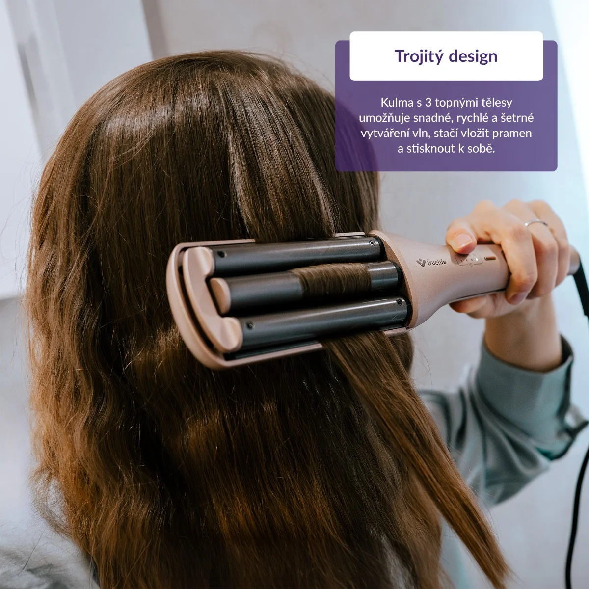 Truelife HairWaver W6 trojitá kulma na vlasy