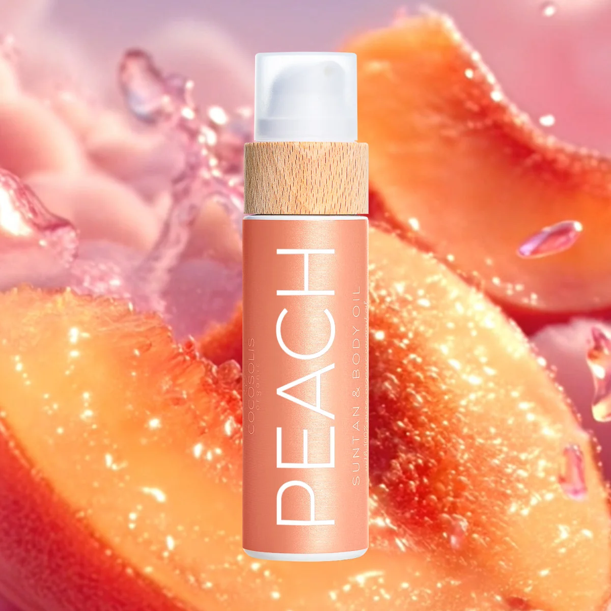 COCOSOLIS Suntan Peach opalovací olej bez SPF 100 ml