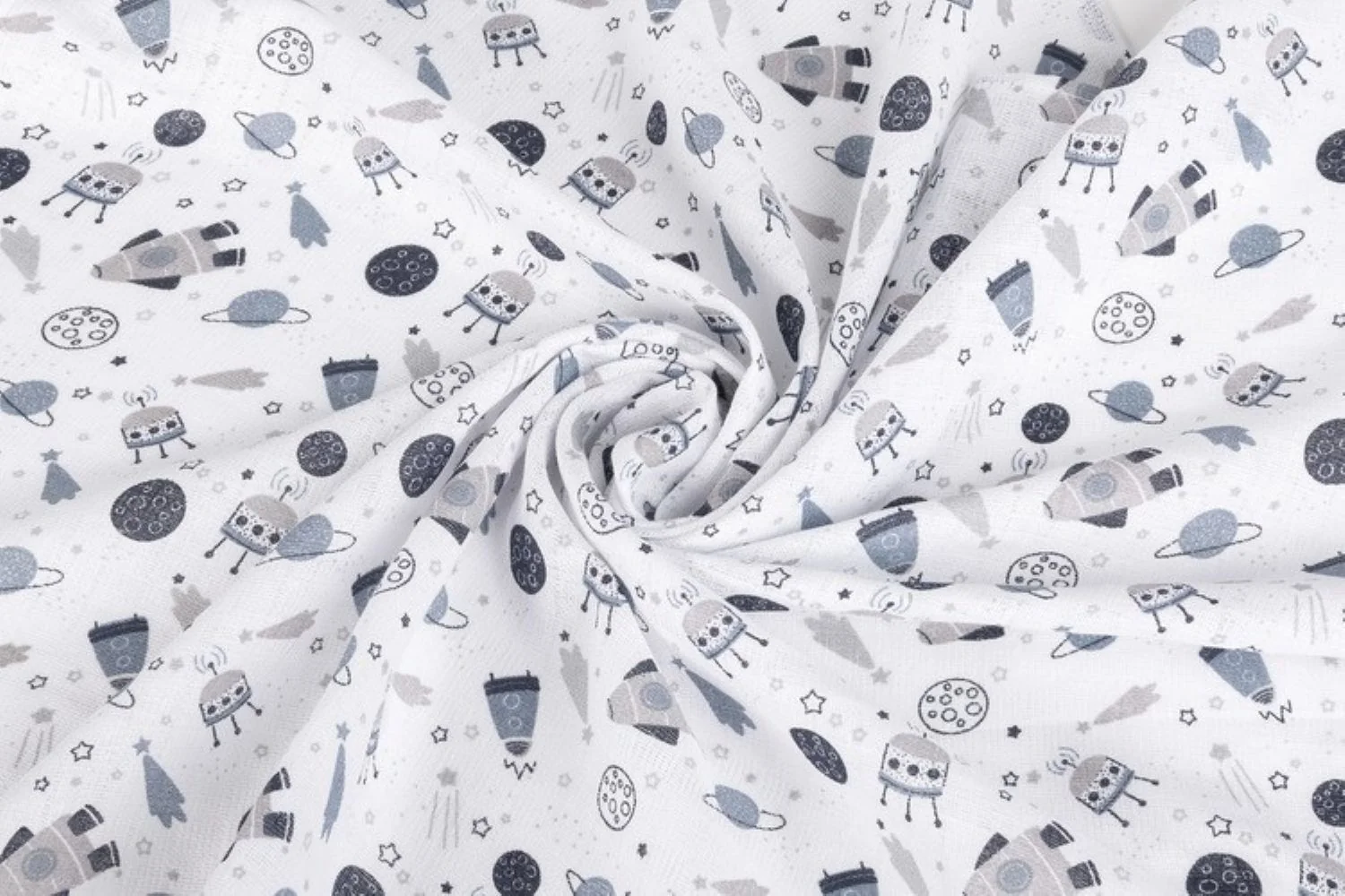 SENSILLO Tetra pleny Basic 70×80 cm Cosmos grey - sada 5 ks, 100% bavlna