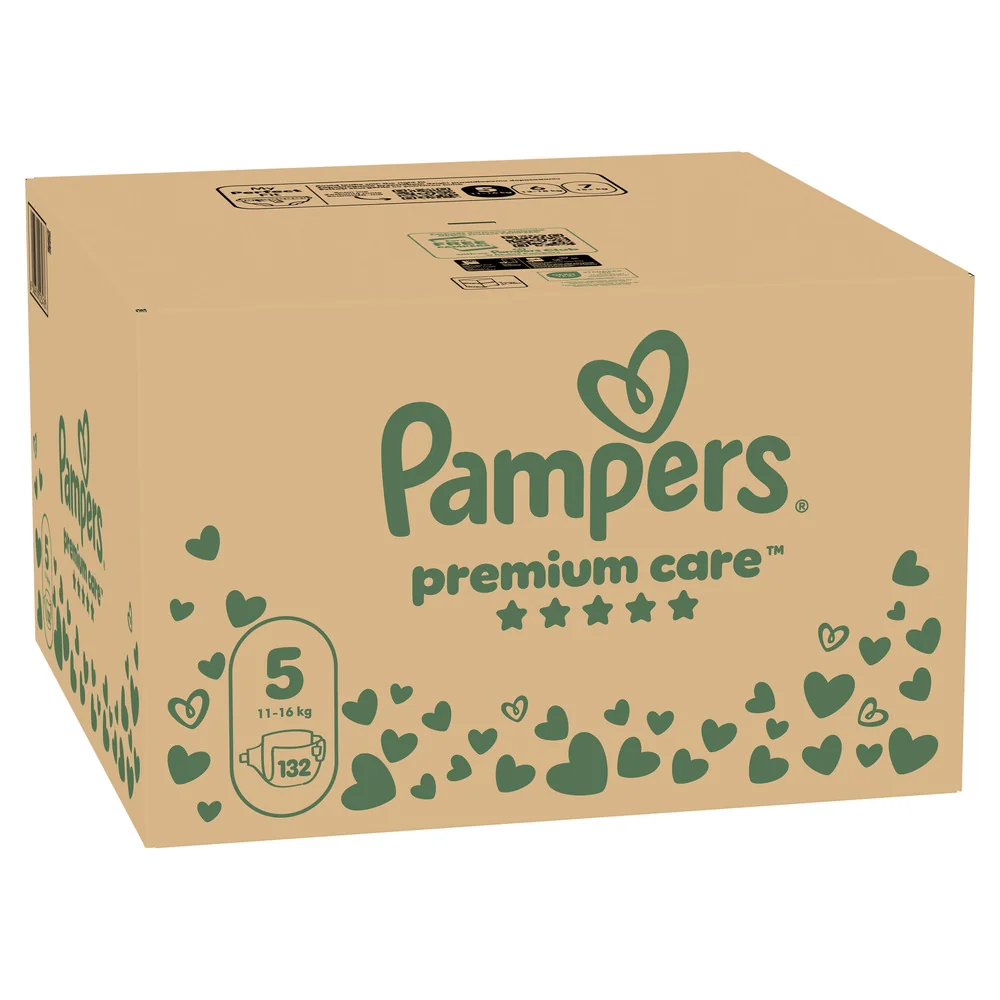Pampers Premium Care vel. 5 11-16 kg dětské pleny 132 ks