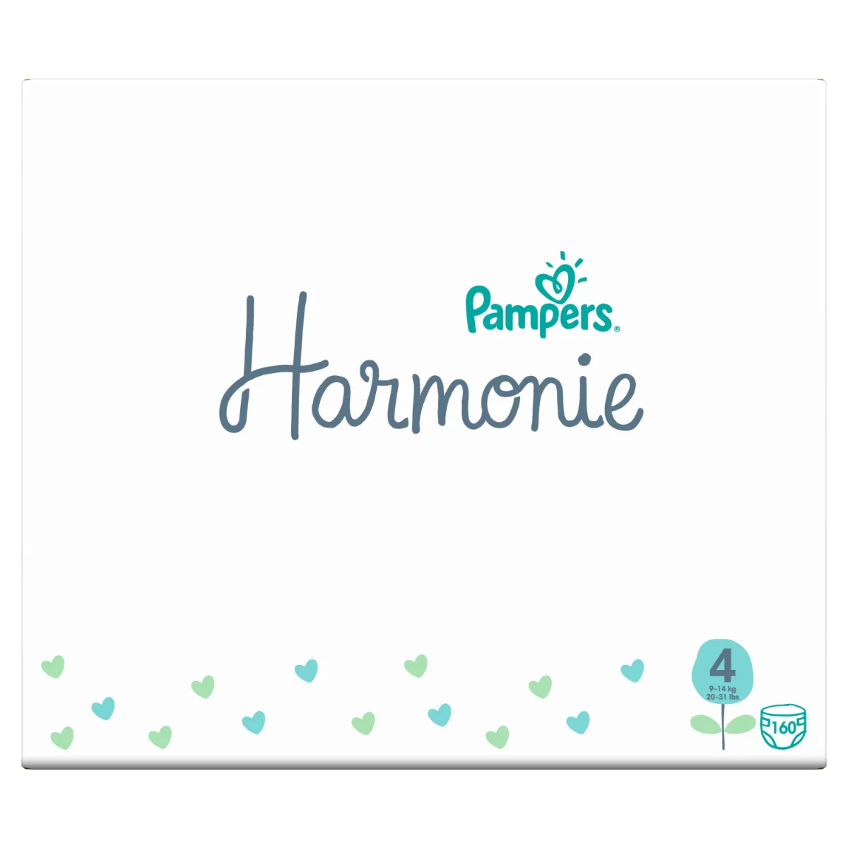 Pampers Harmonie vel. 4 9–14 kg dětské pleny 160 ks