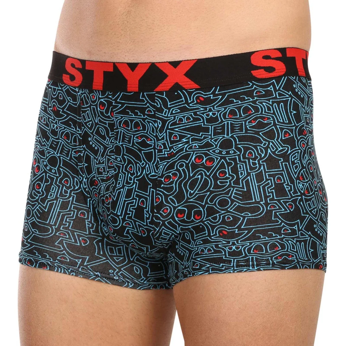 Styx 3PACK pánské boxerky art sportovní guma vícebarevné (3G12672/2) L