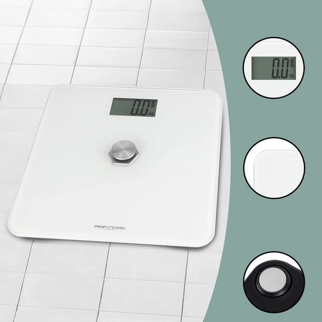 ProfiCare PW 3112 WH Ekologická kinetická osobní váha (bez baterií)