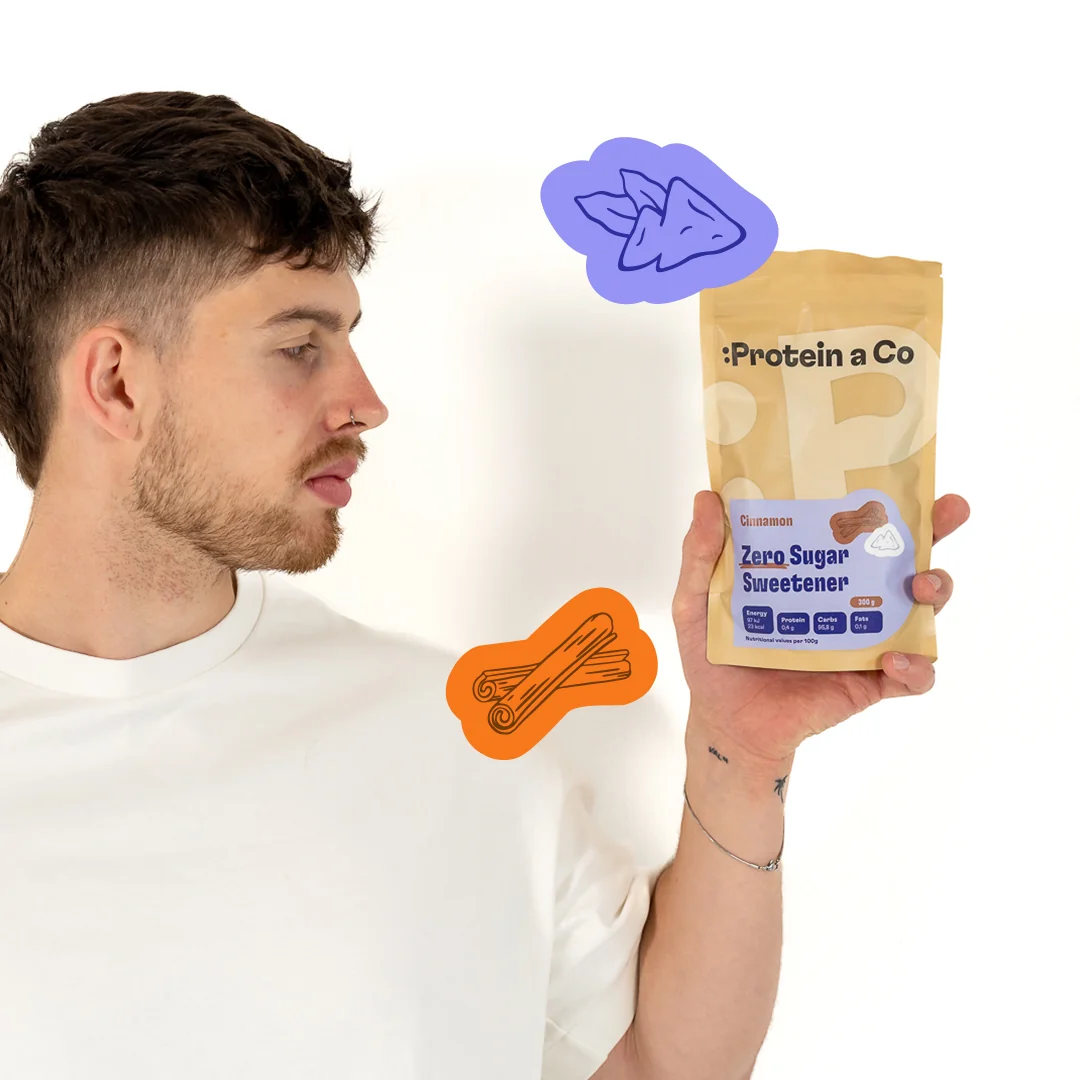 Protein a Co Sladidlo ochucené Zero sugar 300 g Cinnamon